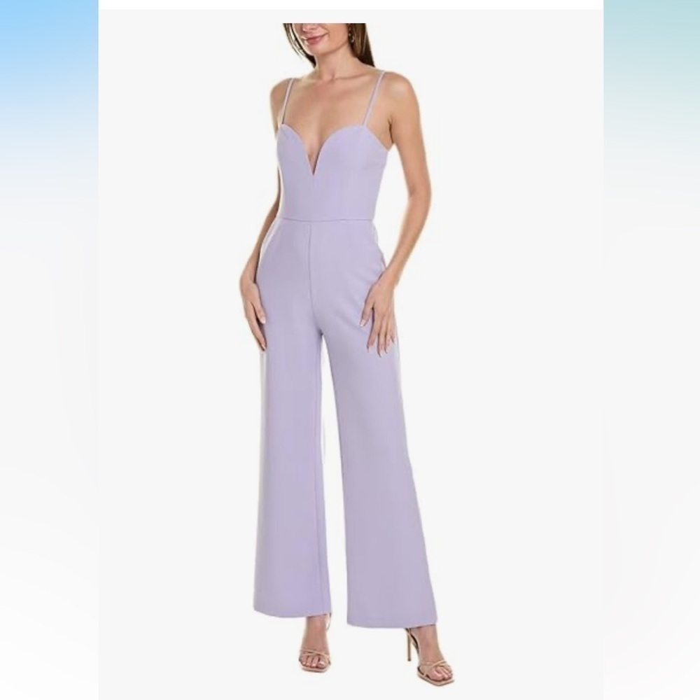NWT BCBGeneration Women's Sleeveless Sweetheart Neck Suiting Jumpsuit size 2